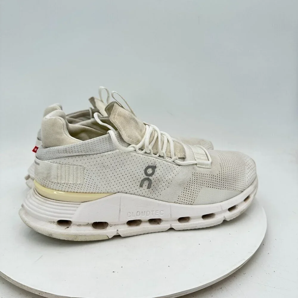 On Cloudnova Swiss Engineering Women Size 8.5 26.98225 Undyed White Shoes